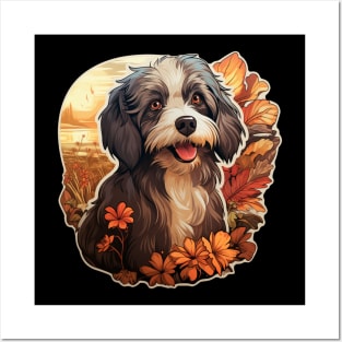 Havanese Dog Flower Posters and Art